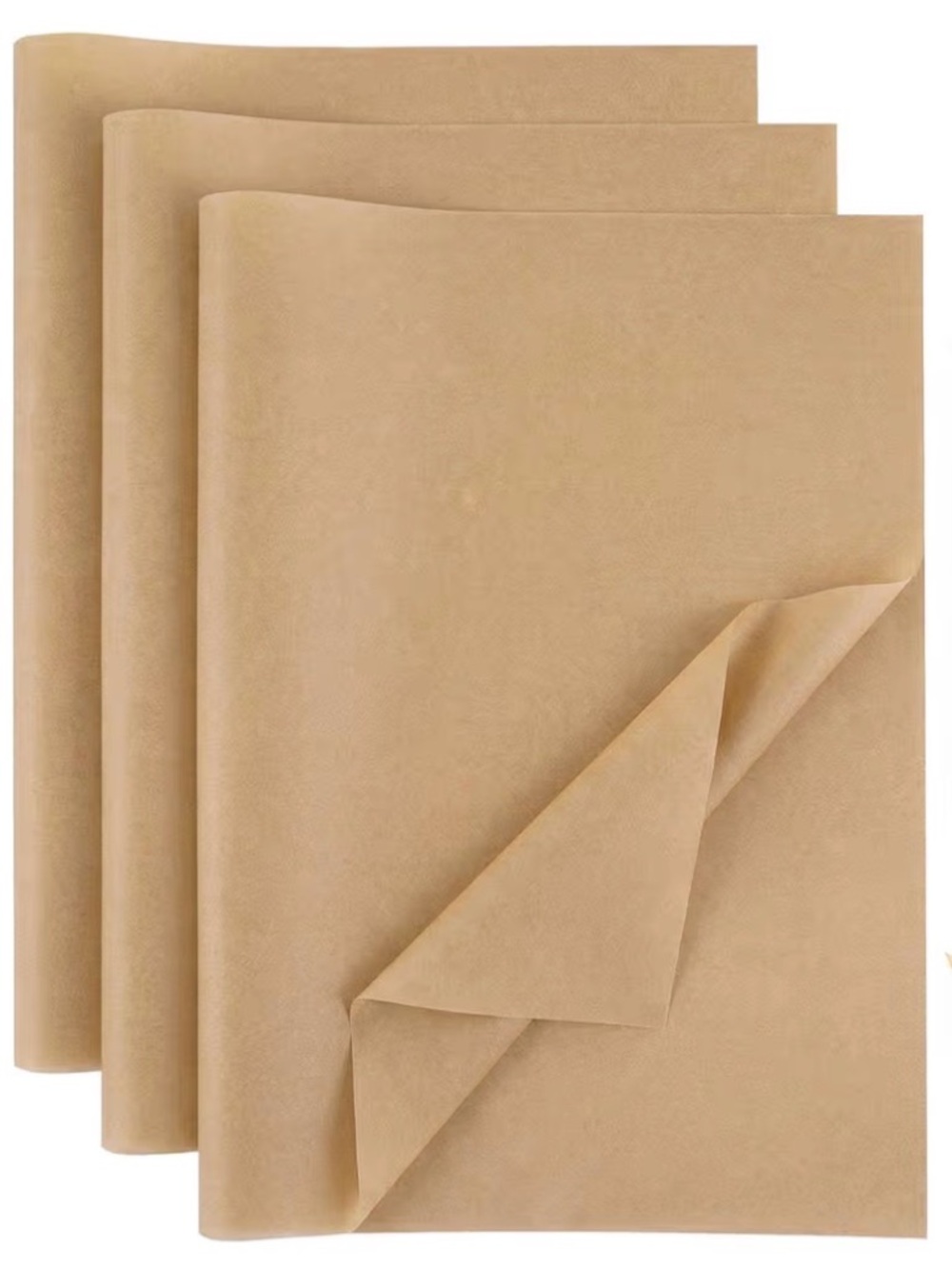 120 sheets natural brown tissue paper 20x14” Bulk